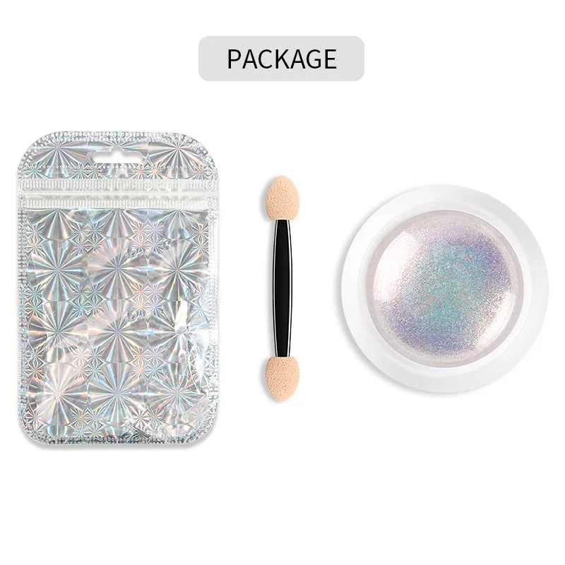 Pearl Shell Nail Glitter Powder Aurora Mermaids Ice Transparent sparkle Iridescent Nail Art Pigment Chrome Dust Manicures 1 Box nail powder nail pigment nail glitter nail decoration nail decorations