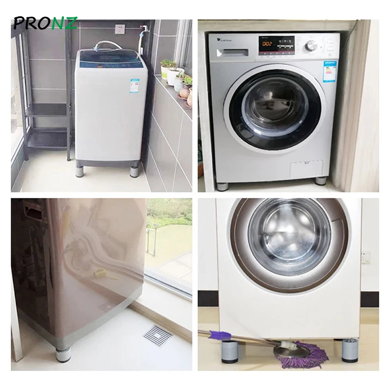 Washing Machine Anti Vibration Feet Pads Rubber Mat Anti-Vibration Pad Dryer Fixed Non-Slip Noise-reducing Pads Support Dampers