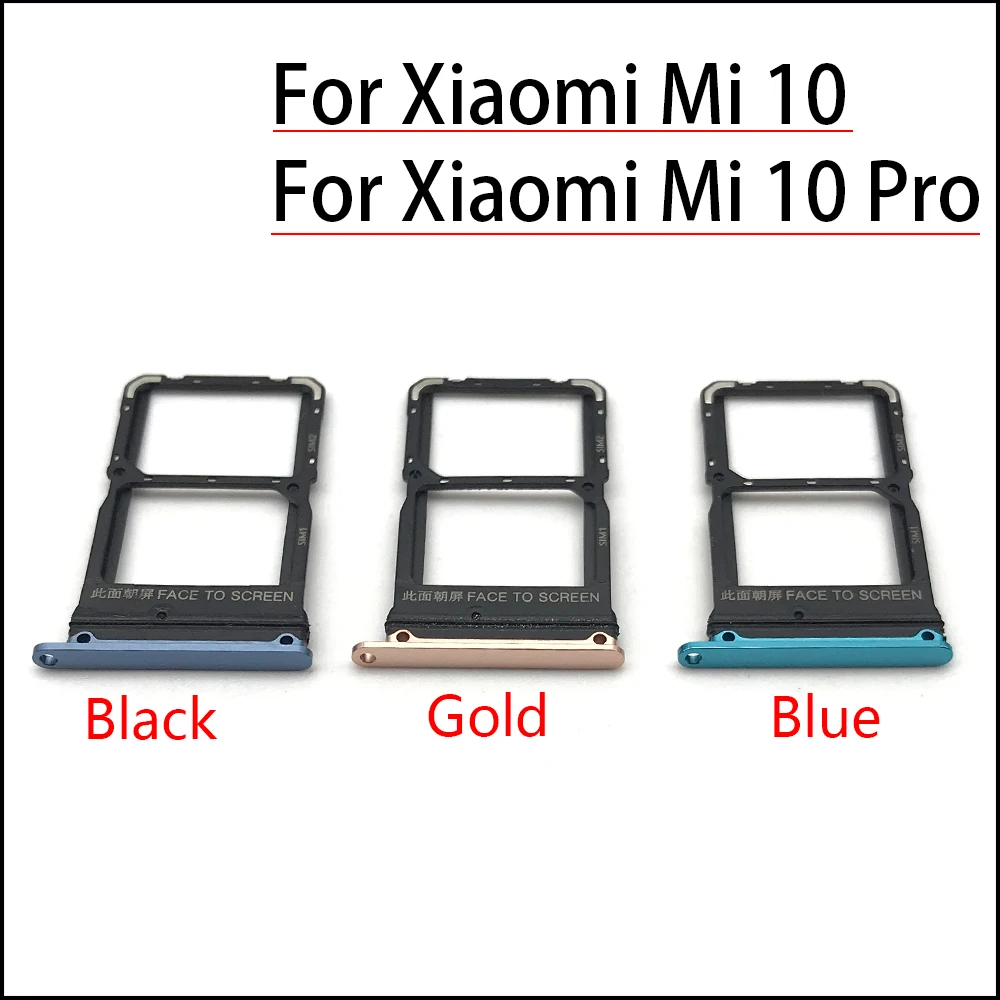 10 шт./лот новинка для Xiaomi Mi Mi10 Pro Poco X3 MI 10T микро нано сим-карты держатель лотка Слот