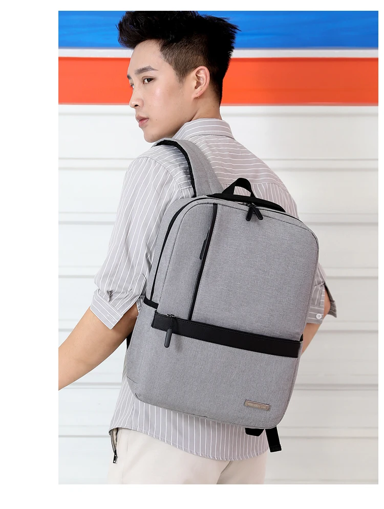 Litthing тонкий рюкзак для ноутбука мужской офисный рюкзак для мужчин деловая сумка унисекс черный сверхлегкий рюкзак тонкий рюкзак