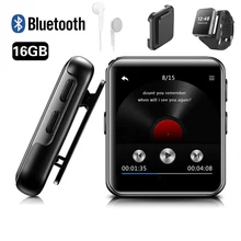 MP4 плеер Bluetooth с зажимом 8 ГБ/16 ГБ сенсорный экран портативный музыкальный плеер без потерь металлический видеоплеер с fm-радио для бега