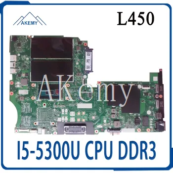 

NM-A351 motherboard I5-5300U CPU DDR3 FRU 00HT677 For Lenovo Thinkpad L450 Laptop Motherboard TEST ok L450 mainboard motherboard