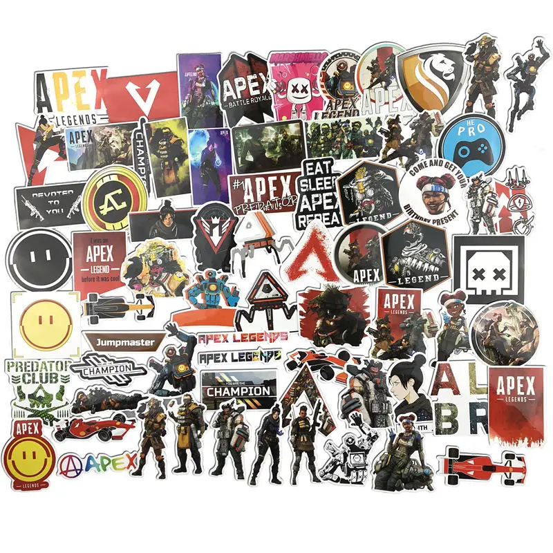 68 шт. Детские Мультяшные стикеры APEX Legends Game для девочек|Наклейки| |