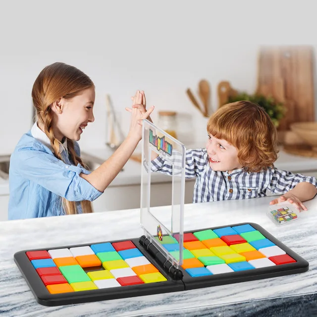 US $12.81 Parent-Child Interactive Colorful Battle Sport Game Puzzle Cube 3D Puzzle Race Cube Kids Adults Des