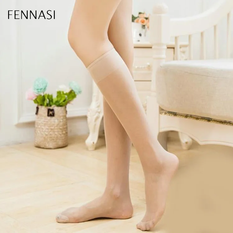 FENNASI-2-Pairs-Knee-High-Socks-Long-Female-Transparent-White-Stockings-Sexy-Women-Varicose-Nylon-Black(3)