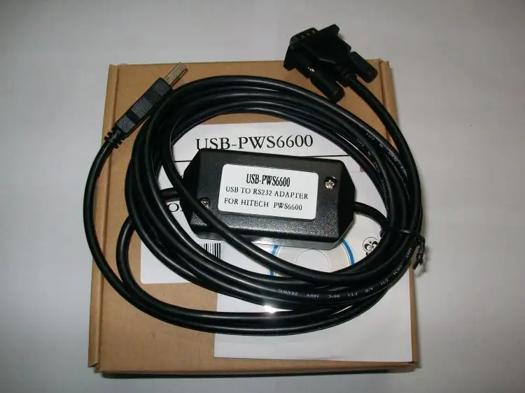 USB-PWS6600 H-ITECH HMI скачать кабель Кабель для программирования USB-HITECH, 3 м 9-контактный разъем, PWS6600, PWS6A00T, PWS6300