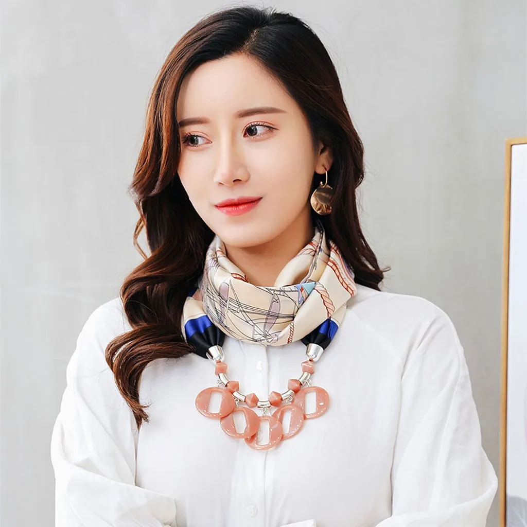 

Sleeper #P501 2019 fashion Chain Necklace Decoration Bib Ethnic Style Ladies Clothing Shawl Scarf Collar elegant design beautity