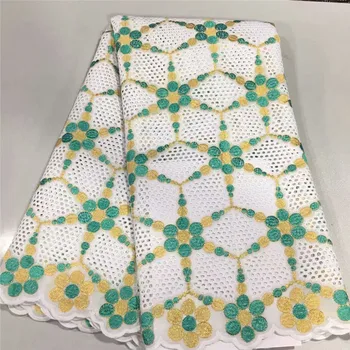 

Graceful Cotton Dry Lace Fabric African Cotton Lace Fabric For Clothing CCL4(5Y/Lot) Many Color