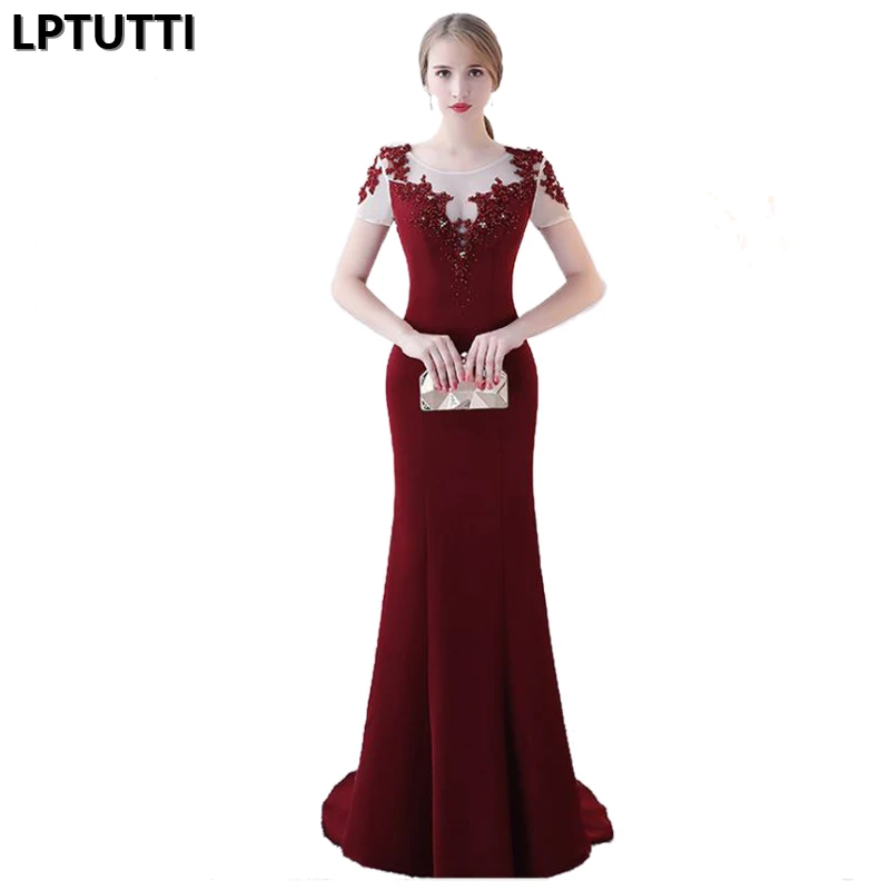 

LPTUTTI Beading Lace New For Women Elegant Date Ceremony Party Prom Gown Formal Gala Events Luxury Long Evening Dresses