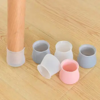 

4 Pieces/Set Of Table Chair Leg Pad Silicone Non-Slip Table Chair Leg Cap Floor Protection Pad