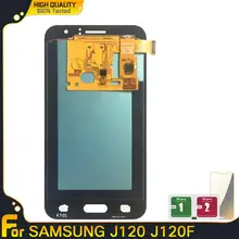 Супер AMOLED ЖК-для Samsung Galaxy J1 J120 J120F J120DS J120G J120M J120H ЖК-дисплей сенсорный дигитайзер сборка
