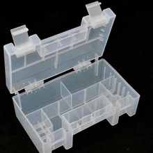 Жесткий пластиковый противоударный износостойкий ящик для хранения Чехол для батареи практичный Органайзер прозрачный внутренний отсек держатель