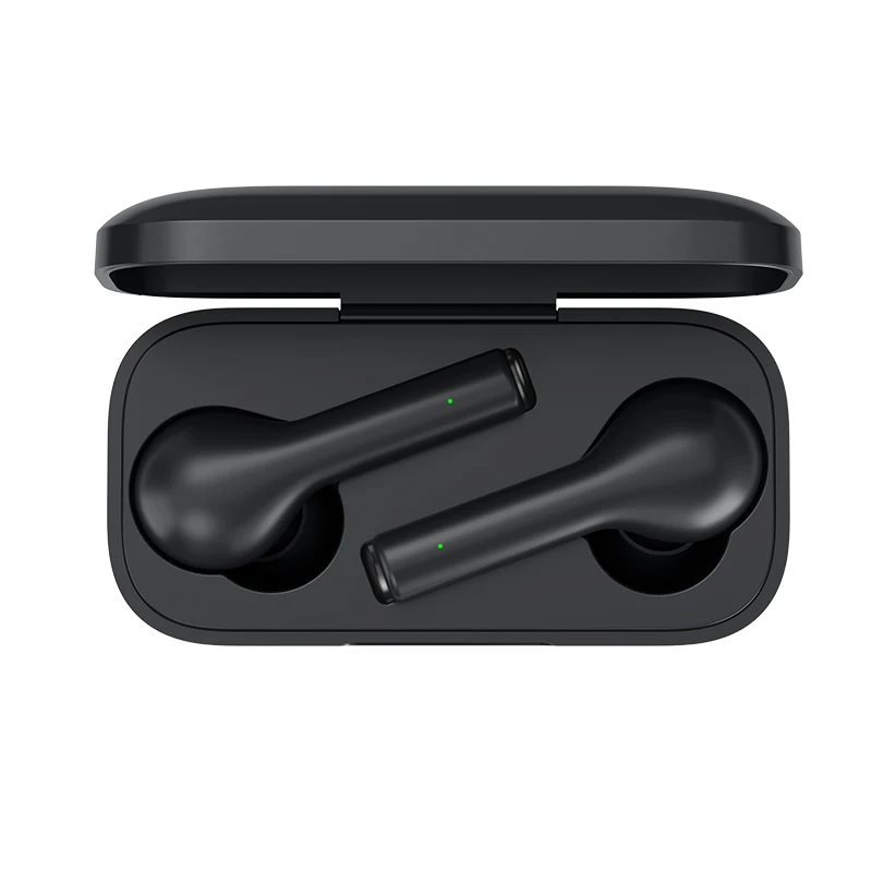 QCY T5 беспроводные Bluetooth наушники V5.0 сенсорное управление стерео HD говорящий с батареей 380 мАч - Цвет: QCY-T5-Black
