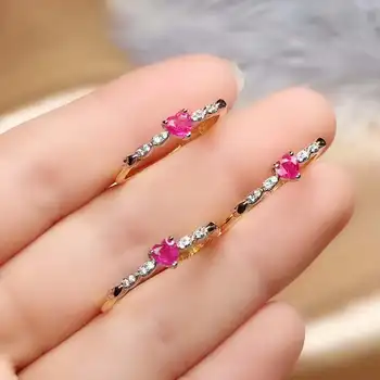 

Natural Sri Lanka Ceylon Pink Sapphire Ring Fine Jewelry 4mm 1pc