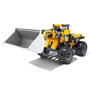 

456Pcs Moc Engineering Forklift Model Bricks Small Particle Building Blocks Vehicle Model Educational Toy Gift For Kids Adults