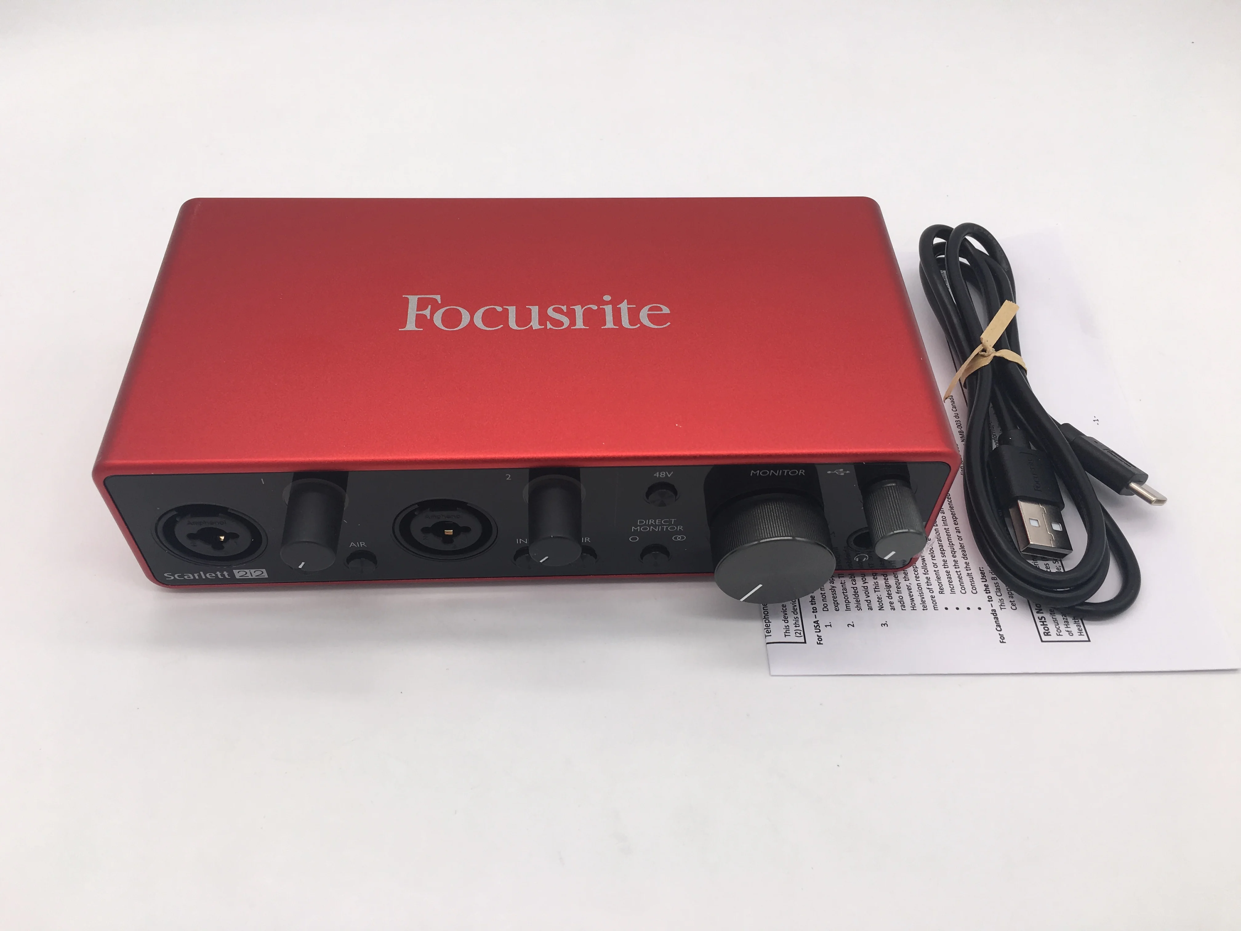 Улучшенный профессиональный аудио Интерфейс Focusrite Scarlett 2i2 3 го поколения USB 2 0
