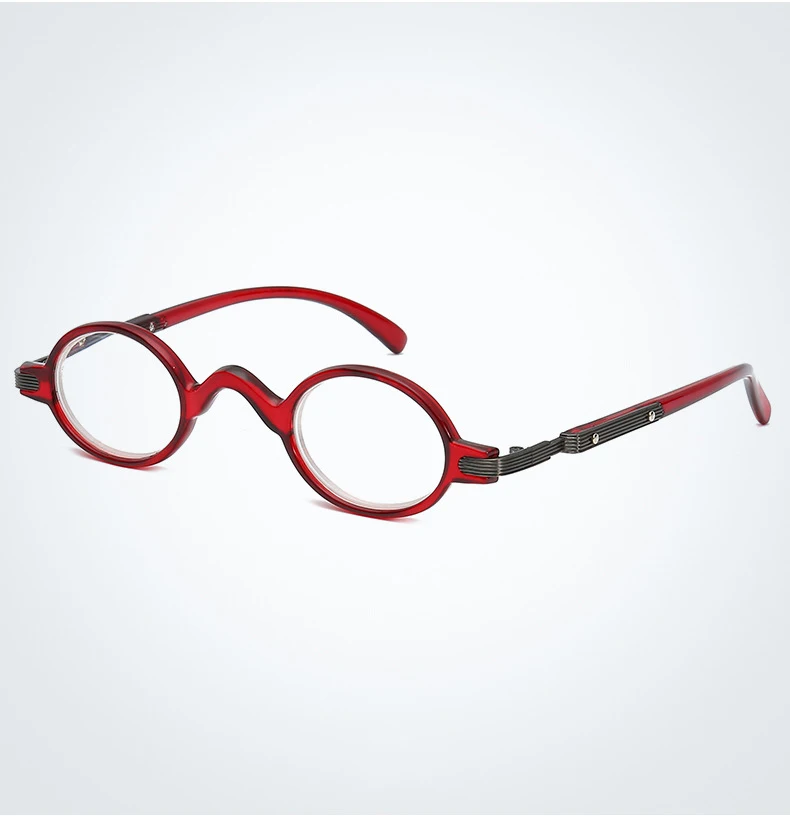 Small Oval Reading Glasses Men Women Retro Round Hyperopia Presbyopia Eyewear Glasses with Diopter+1.0 1.5 2.0 2.5 3.0 3.5 4.0