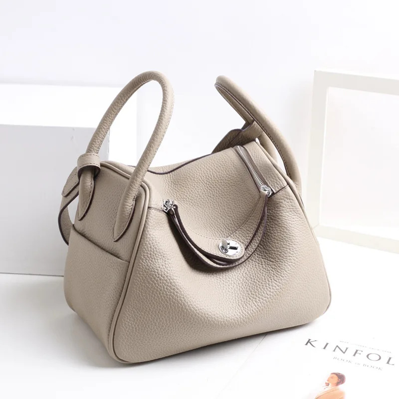 

First Layer Leather Pillow Bag Fashion Handbag Shoulder Diagonal Ladies Bag Purses and Handbags