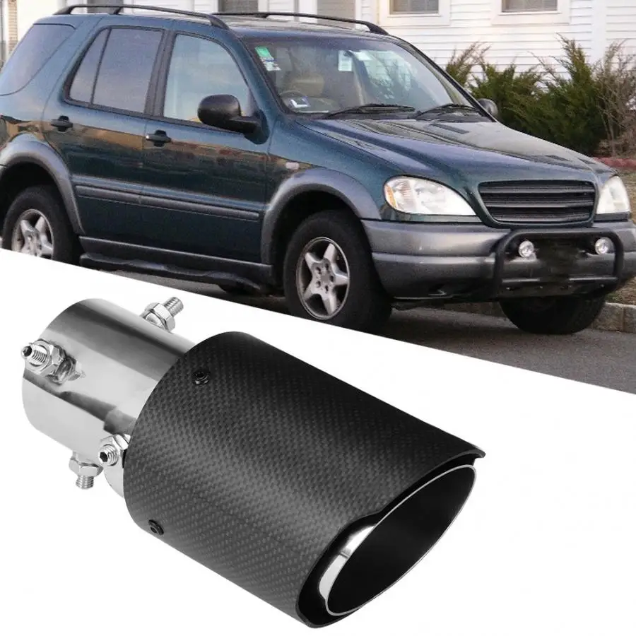 

Carbon Fiber 63mm-89mm Exhaust Tip Muffler Pipe Car Modification Accessory Sound Muffler Auto Accessories