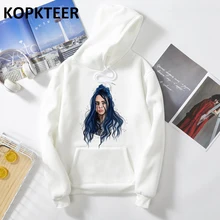 Мужские толстовки Билли эйлиш Толстовка новая горячая распродажа Толстая Обычная с капюшоном осенне-зимняя мужская спортивная одежда Harajuku Толстовка