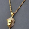 Lion Head Gold Personality Domineering Trend Necklace Hip Hop Street Pendant Jewelry 60 Cm Chain ► Photo 2/6