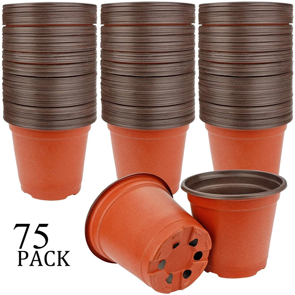 75pcs 4 Inch Planting Pots Plastic Seedling Tray Plant Transplant Pots Garden Plant Pot Nursery Transplant Flower Seedling Pots 75pcs 4 Inch Planting Pots Plastic Seedling Tray Plant Transplant Pots Garden Plant Pot Nursery Transplant Flower Seedling Pots