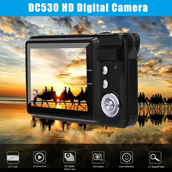 

2.7Inch TFT LCD HD Screen Digital Camera Anti-Shake Face Detection Camcorder DJA99