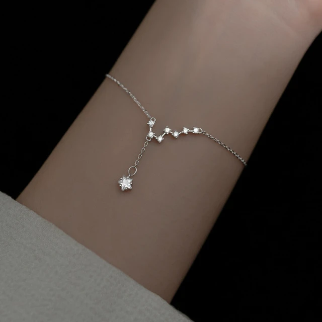 Fashion Women's Jewelry Big Dipper Seven Star Zircon Rose Gold Chain  Bracelet Gift | Wish