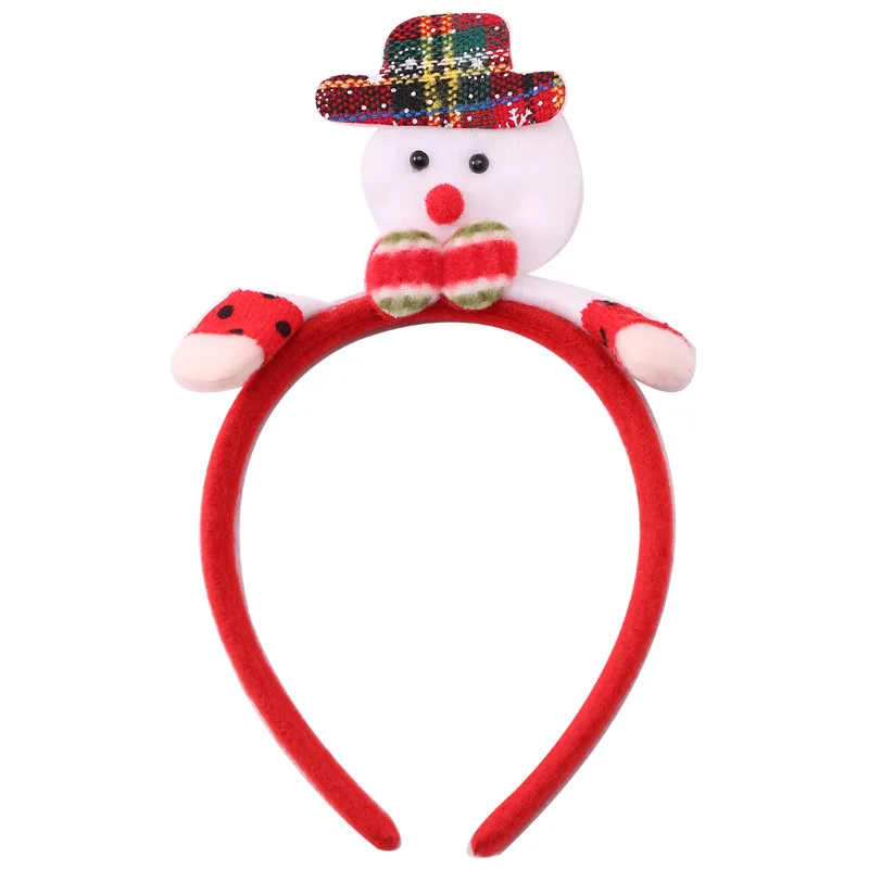 49 New Happy Christmas Hairbands For Women Girls Lovely Cartoon Santa Claus Snowman Antlers Tree Headband Fashion Hair Accessories - Цвет: 49