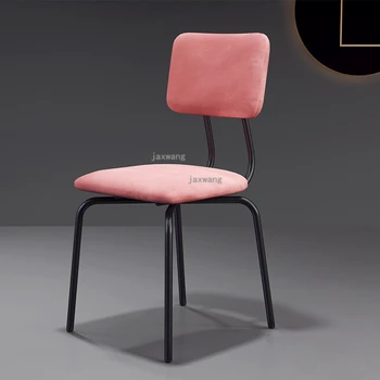 

American Simple Living Room Stools Nordic Luxury Ins Dining Chairs Modern Restaurant Dining Stools Home Furniture Makeup Chair
