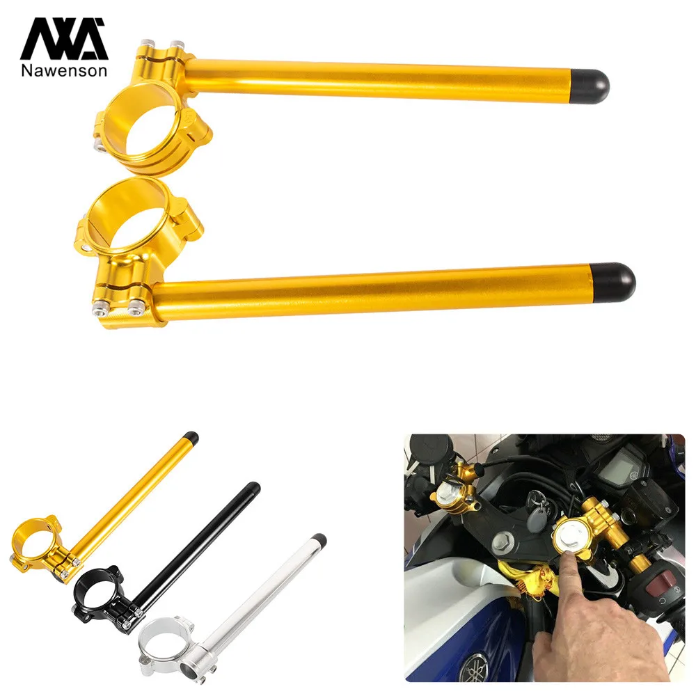 

33mm Motorcycle Clip-on Handlebars With 7/8" Tubes For Honda CM400A Automatic/CM400C Custom/CM400E Economy/CM400T Twin 1979-1981
