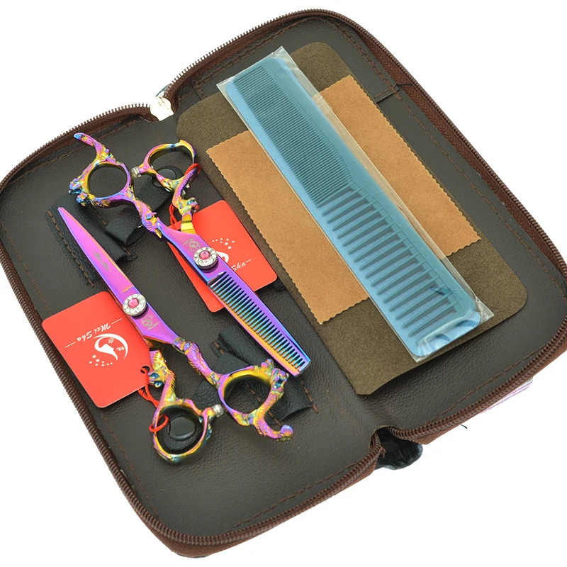 

Meisha 6.0" Good Quality Barber Scissors Hair Cutting Shears for Salon Hairdresser's Hair Thinning Scissor Haircut Razors A0096A