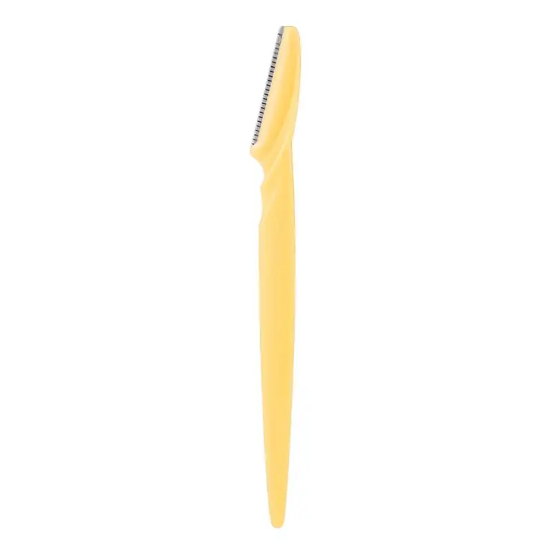 Женский Триммер для бровей, удаление волос на лице, бритва, эпилятор для бровей, лезвия для бровей, бритва, нож для девушек, макияж, режущий косметический инструмент - Цвет: 1 pcs yellow