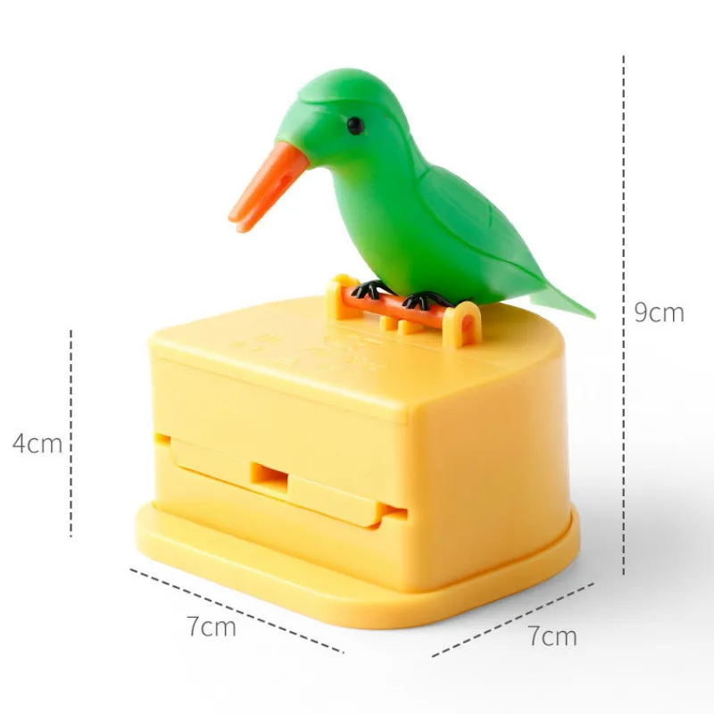 Милый держатель для зубочисток с птицей, умный держатель для зубочисток, креативный автоматический всплывающий контейнер для Зубочисток