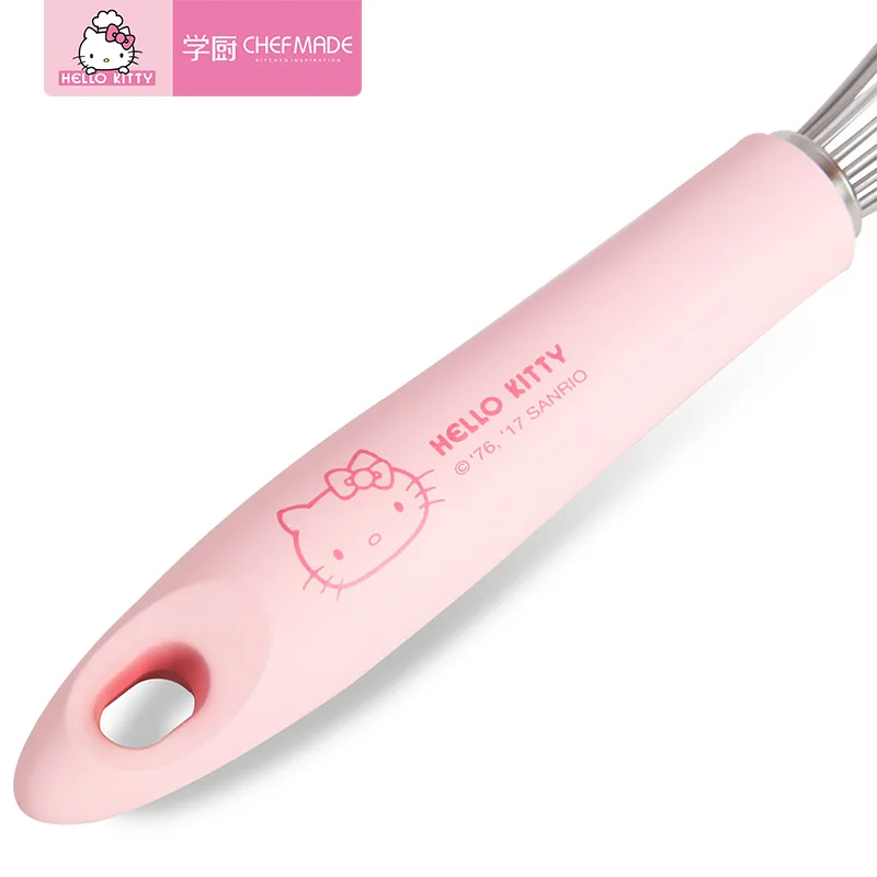CHEFMADE hello kitty из нержавеющей стали 304 блендер для крема розовый ручной кухонный взбиватель яиц Инструменты для выпечки любимый инструмент для торта для девочек