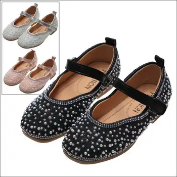 

Girls' Shoes 2020 New Spring Summer Fashion Rhinestone Baby Children's Kids Flat Little Princess Shoes Girl Soft Bottom Sneakers