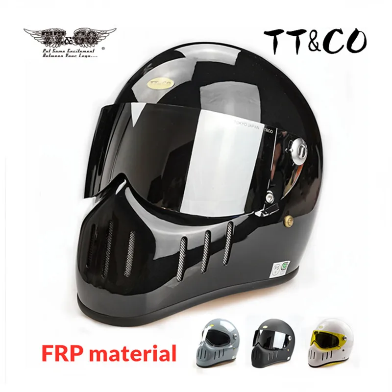 Vermenigvuldiging cassette Sandy Tt & Co Thompson Motorfiets Full Face Vintage Helm TT02 F Retro Helm Tokyo  Stijl Motobike Ttco Casco Moto|Helmen| - AliExpress