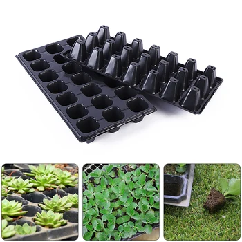 

1PCS PVC Nursery Pots Plastic Cell Seed Starter Tray For Planting Seedlings Flower & Planters Cell Trays Propagation Germination