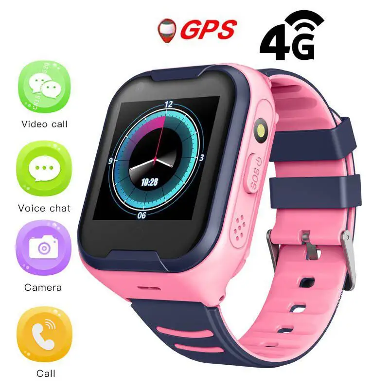 

4G Network A36E Wifi GPS SOS Smart Watch Kids Video call IP67 waterproof Alarm Clock Camera Baby Watch VS Q50 Q90