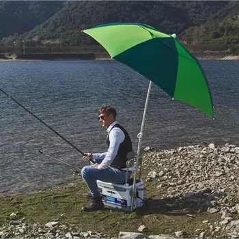 

2m/2.2m Outdoor Camping Fishing Umbrella Portable Foldable Sun Protection Anti UV Sunshade Beach Waterproof Awning Tarp HW185