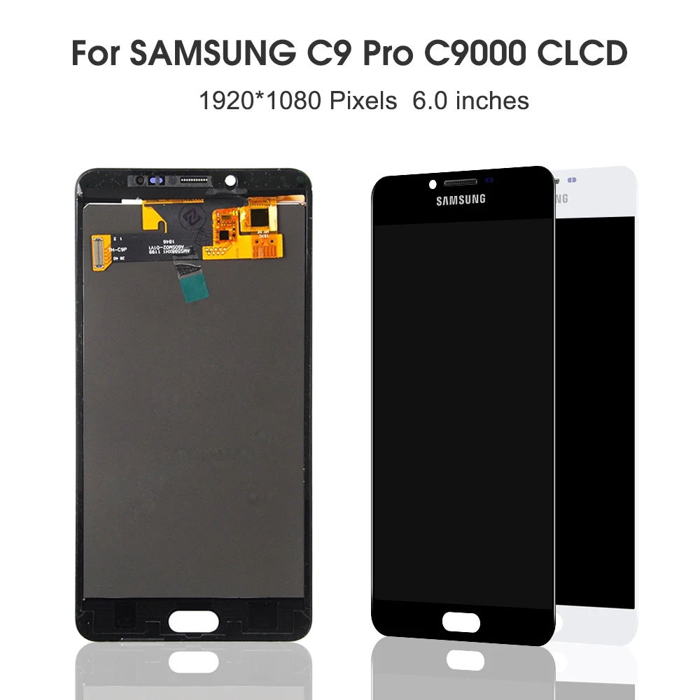 6," ЖК-дисплей для SAMSUNG Galaxy C9 Pro lcd C9000 C9 ЖК сенсорный экран дигитайзер Замена для SAMSUNG C9 Pro lcd