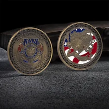 

American Eagle Double-sided Baking Paint Three-dimensional Metal Military Fan Metal Medallion Challenge Coin Coins Collectibles