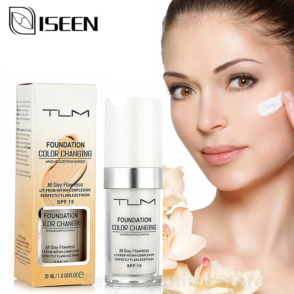 

30ML Magic Color Changing Liquid Foundation Makeup Base Nude Face Cover Concealer Long Lasting Makeup Skin Tone Foundation