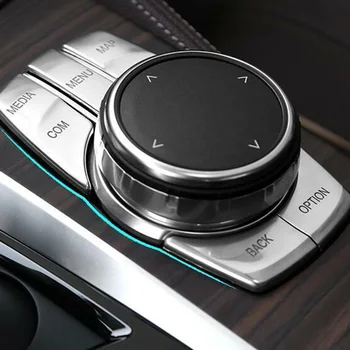 

Accessories Button Trim Auto Inner Silver Cover For BMW X3 G01 2018-2019