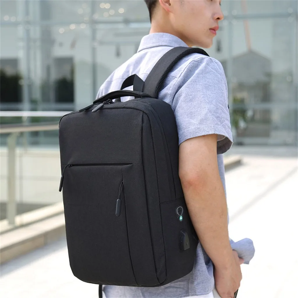 

2019 Fashion Busine Antitheft Laptop Men Backpack Large Capacity Travel Men Shoulder Bag Rucksacks Bagpack Student School Bag #8