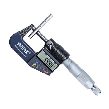 

SYNTEK 0.001mm Electronic Digital Outside Micrometer 0-100mm 3-4inch Caliper Gauge Meter Carbide Tip Measure Tools Micrometro