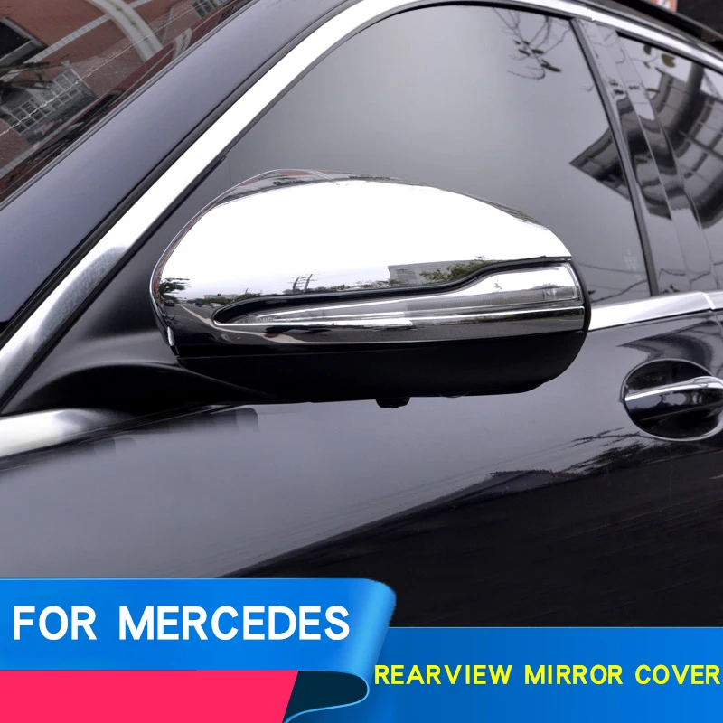 Для mercedes w205 углерода аксессуары зеркало заднего вида автомобиля стикер защитный