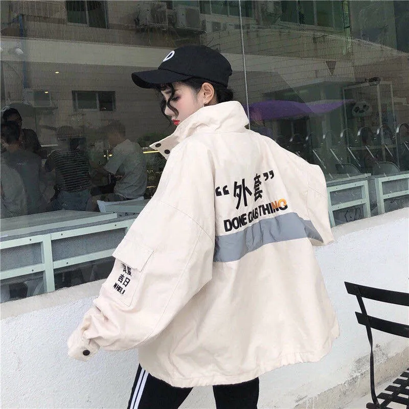 Женская уличная одежда в стиле хип-хоп с капюшоном, толстовки Harajuku, топы, пальто с длинным рукавом, модная женская Повседневная Уличная куртка