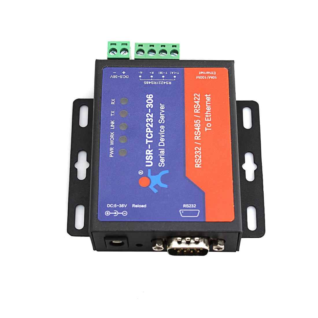 USR TCP232 306 преобразователь Ethernet RS422/RS232/RS485 серийная Поддержка DNS DHCP Buit in веб