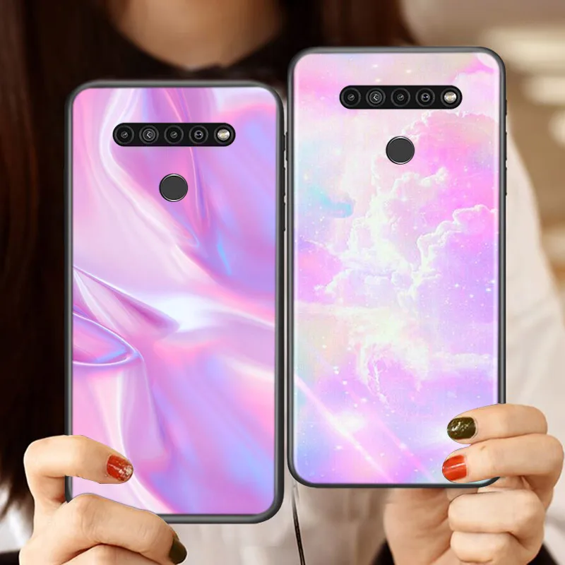 Gradient Rainbow Laser For LG K22 K71 K61 K51S K41S K30 K20 2019 Q60 V60 V50S V50 V40 V35 V30 G8 G8S G8X ThinQ Phone Case